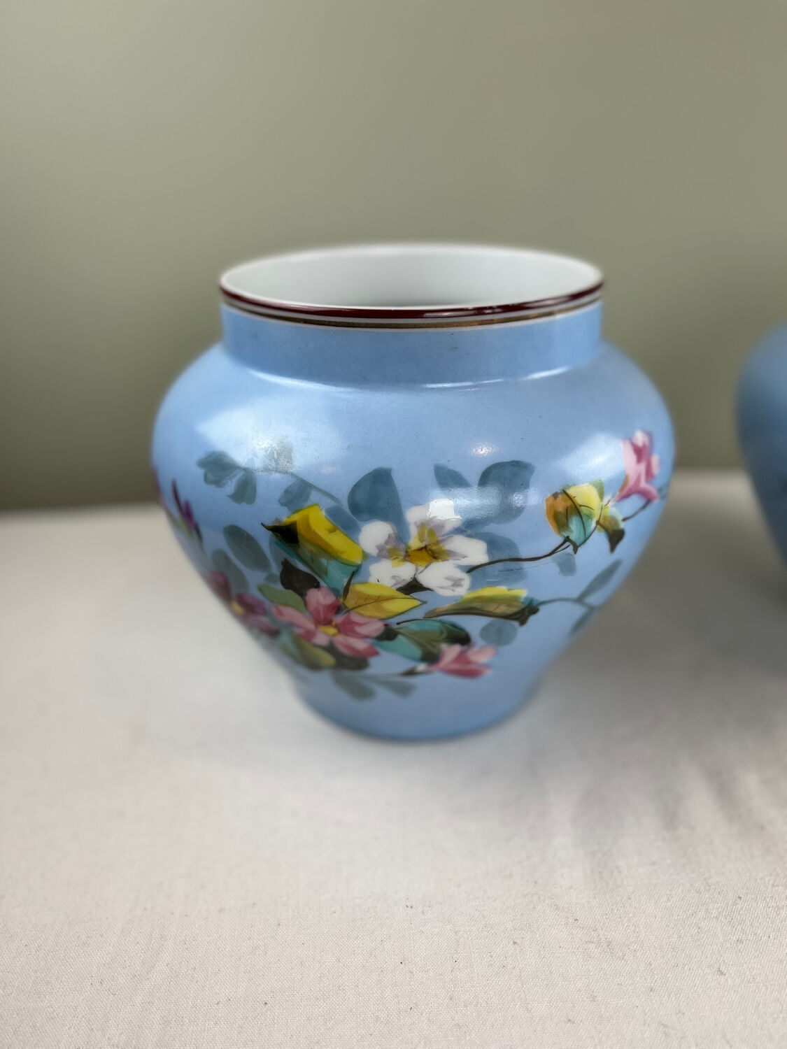 Pair of antique plant pots