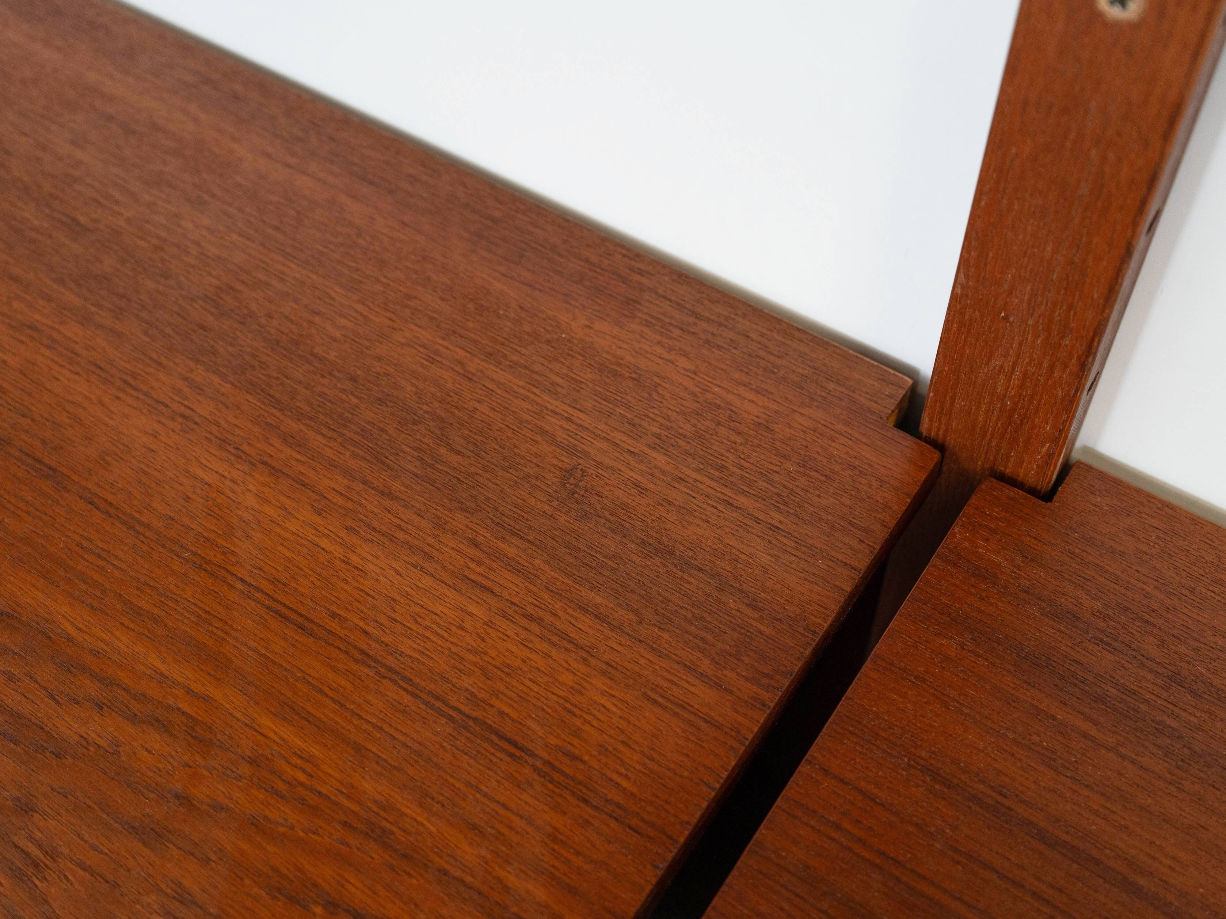 Teak modular shelving unit, Danish design, 1960s, made in Denmark