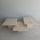 Tables gigognes- basses travertin 1970
