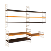 Étagère murale vintage / système mural par Nisse Strinning pour String AB – Suède, fabriqué dans les années 60