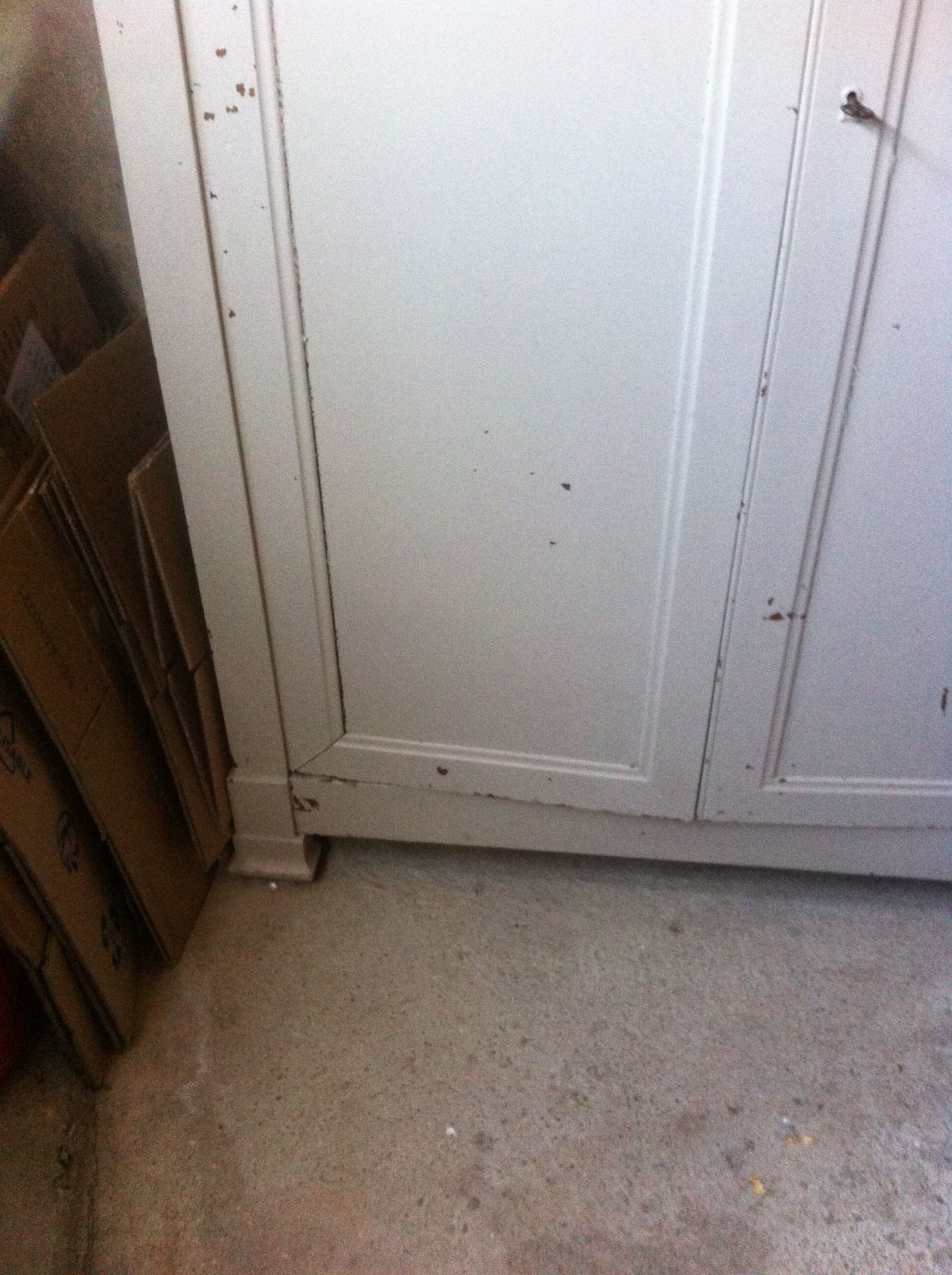 Louis Philippe wardrobe painted grey