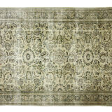 Anatolian handmade vintage rug 280 cm x 205 cm