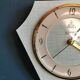 Horloge formica vintage pendule murale silencieuse "DAM electric vert noir"