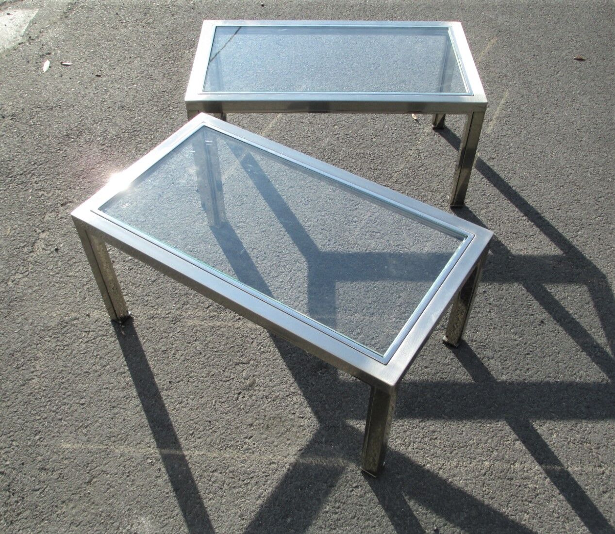 Set of three coffee table, italy, 1970s