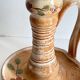 3 vintage handcrafted pottery candle holders