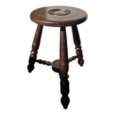 Tabouret en bois rustique