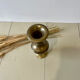 Engraved brass vase