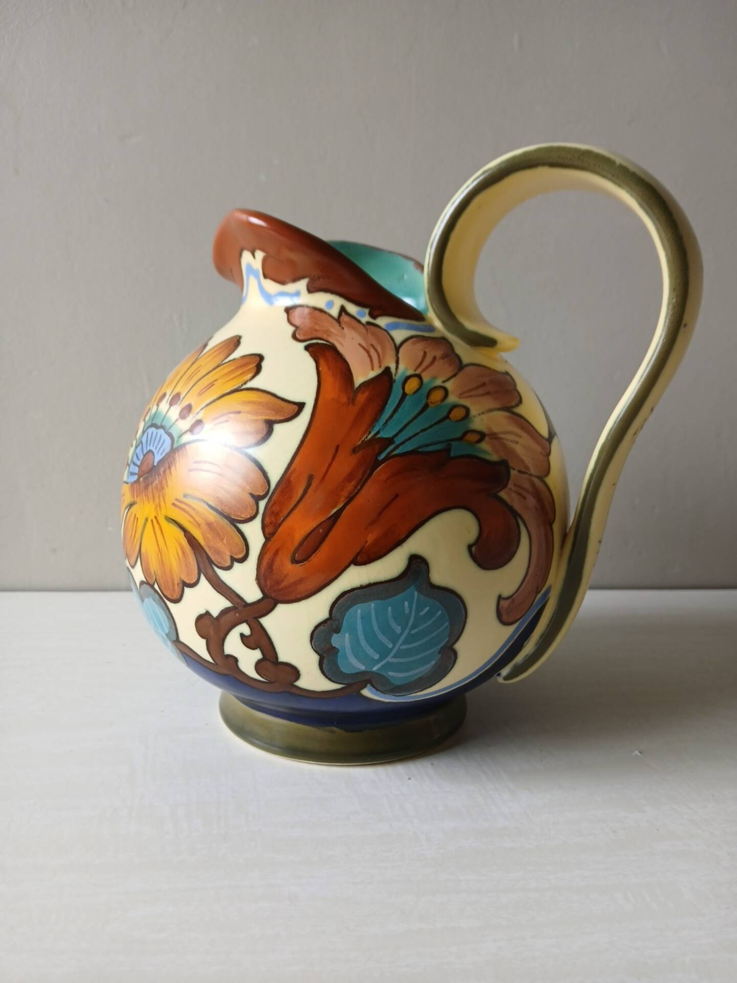 Royal Plazuid Gouda Holland pitcher – Kabor décor – 1950s