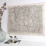 Old Burgundy map Taride edition 1920