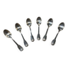 Series of 6 small shell model spoons from Boulenger