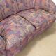 Vintage wooden fabric sofa Italy 1960s original