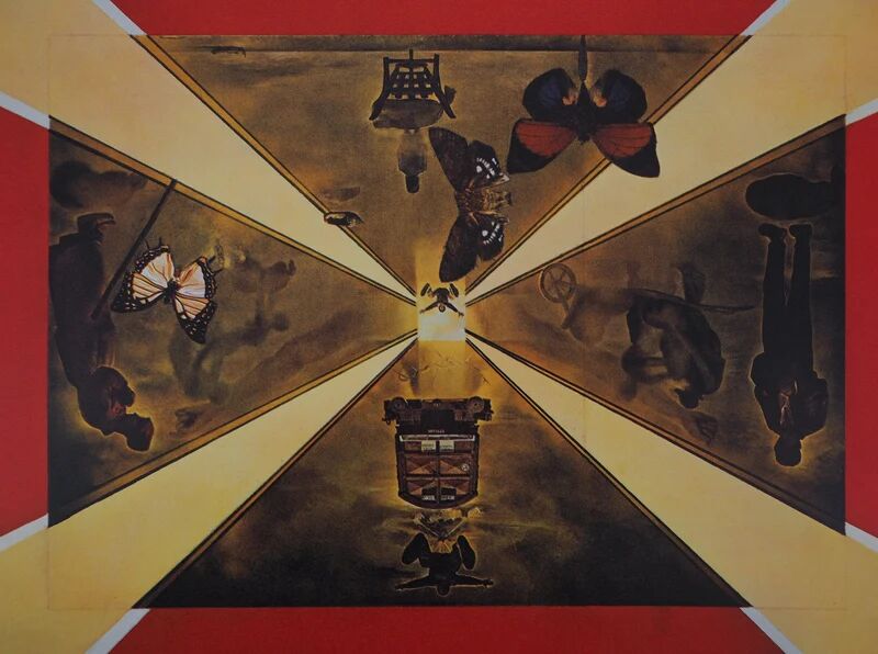 Salvador Dali: Roussillon, SNCF (Butterfly Suite small model), signed original lithograph.