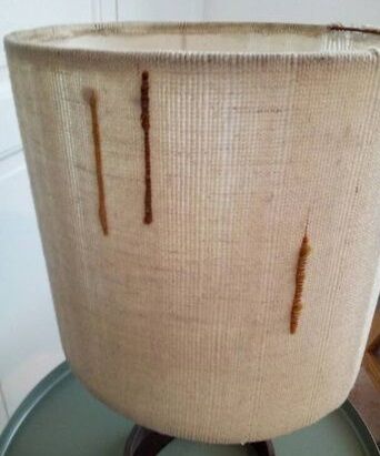 Lamp in wrought iron