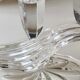 Stylish vintage candlestick, Buder with 3 lights. Lead crystal