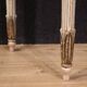 Italian lacquered Louis XVI-style console table with marble top