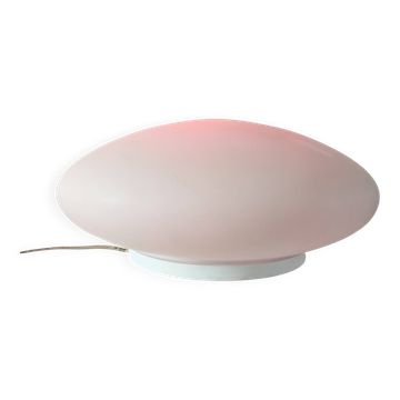 White opaline pebble lamp dlg Joseph André Motte