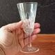 6 FLUTES champagne transparent glass vintage VMC Reims France