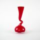 Red vase, Swing Vase, Danish design, manufactured by Normann Copenhagen