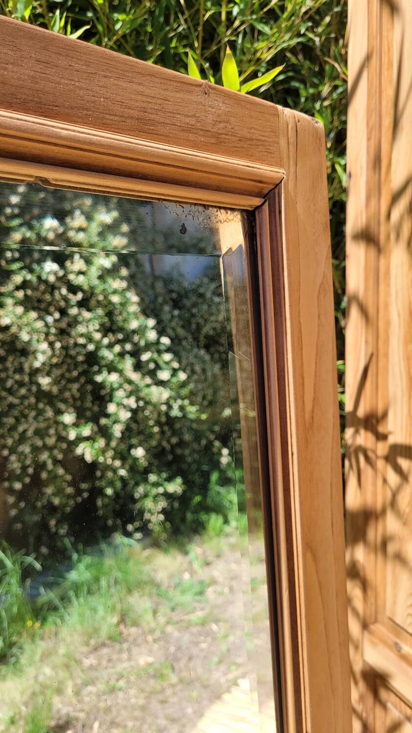 Large renovated antique mirror