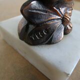Pair of bookends signed Tedo