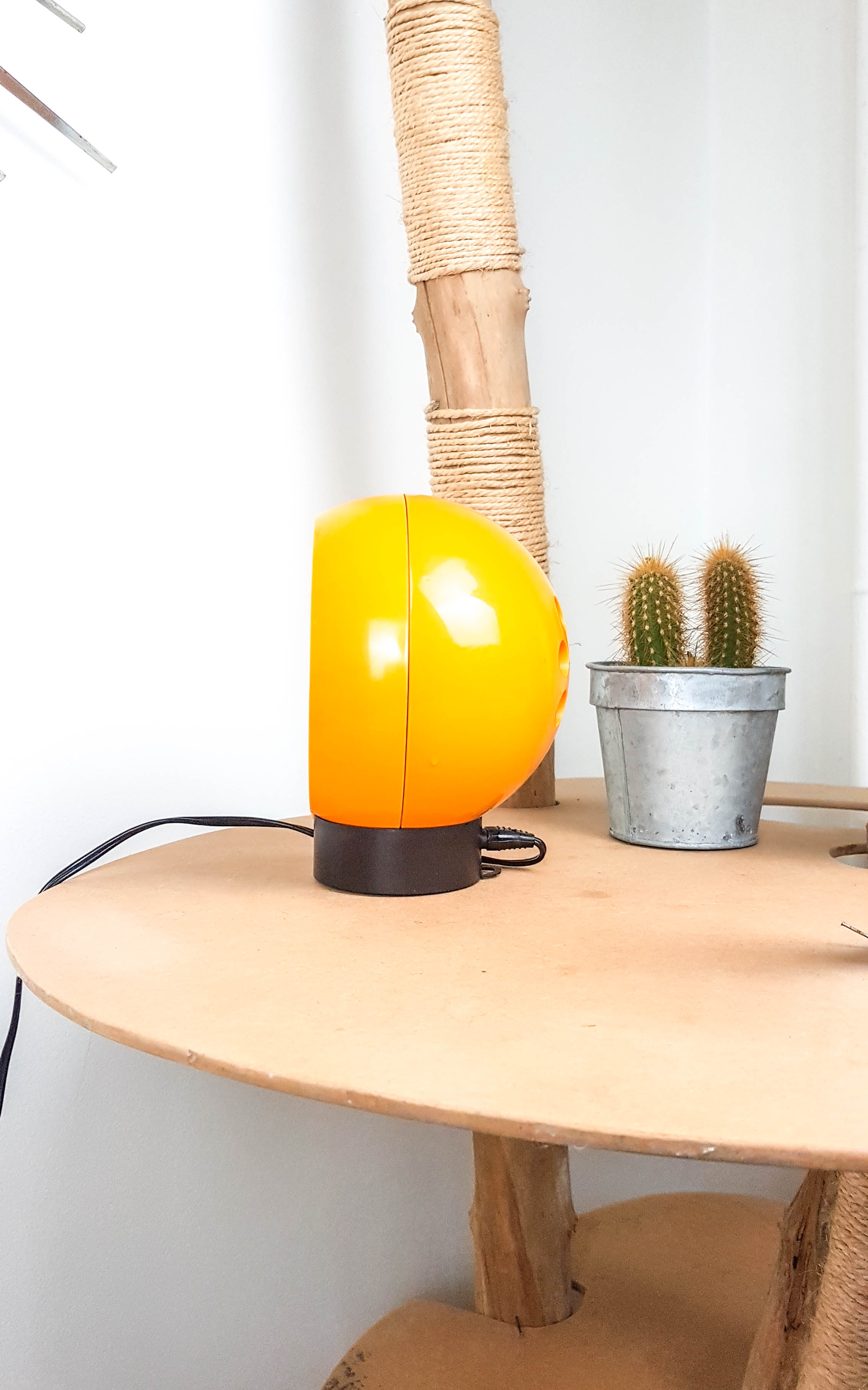 Fan ball calor orange 70s