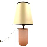 Mid Century Modern Pink Murano Glass Table Lamp Base, Italy, 1950s