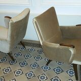 lot of 5 chairs Danish 50/60s Arno Votteler Knoll