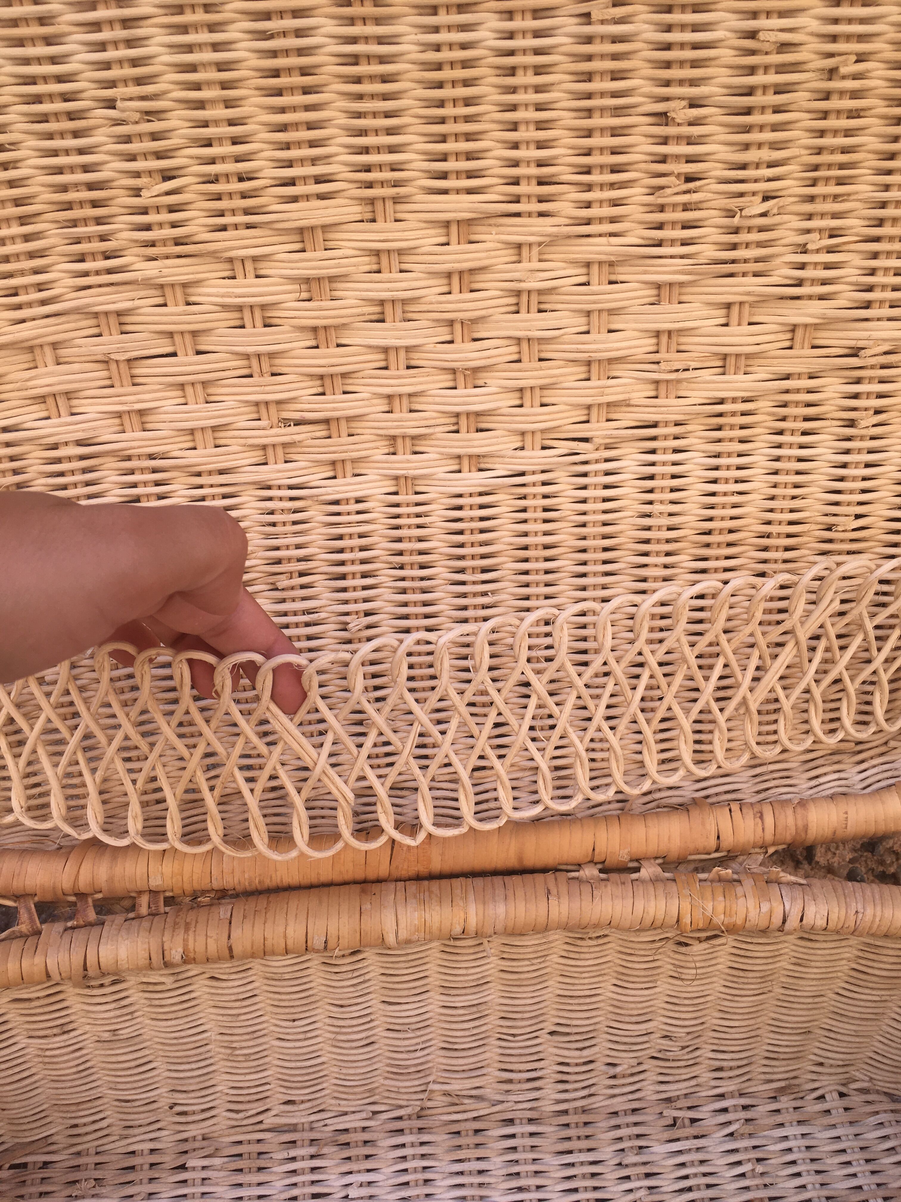 Wicker suitcase