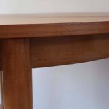 Scandinavian light wood round table