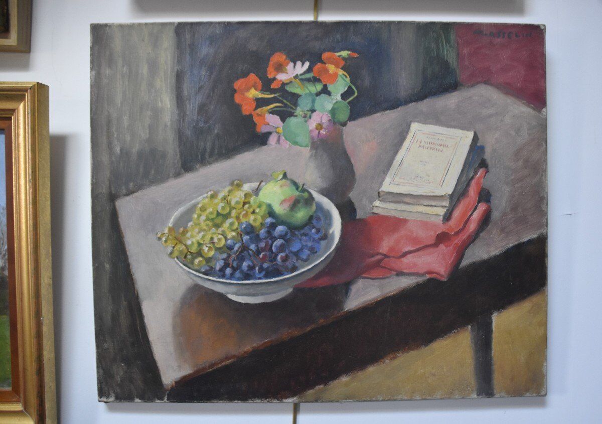 Maurice Asselin (1882-1947) Still Life with Pastoral Symphony, Oil on Canvas Signed
