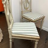Set of 5 Louis XVI style beech chairs