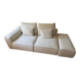 sofa, armchair and pouf