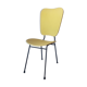 Chaise tubulaire vintage jaune
