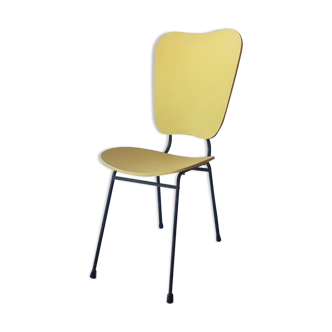 Yellow vintage tubular chair
