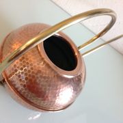 Red copper watering can in Scandinavian style 60s-70s