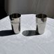 Set of 2 vintage stainless steel cups H12 D7