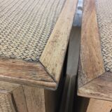 Pair of bedside rattan 1970s