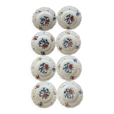 Sarreguemines and Digoin, set of 8 deep plates