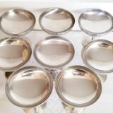 Set of 8 ice cream or sorbet cups on a stand, Guy Degrenne (ref13)
