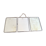 Vintage triptych barber mirror