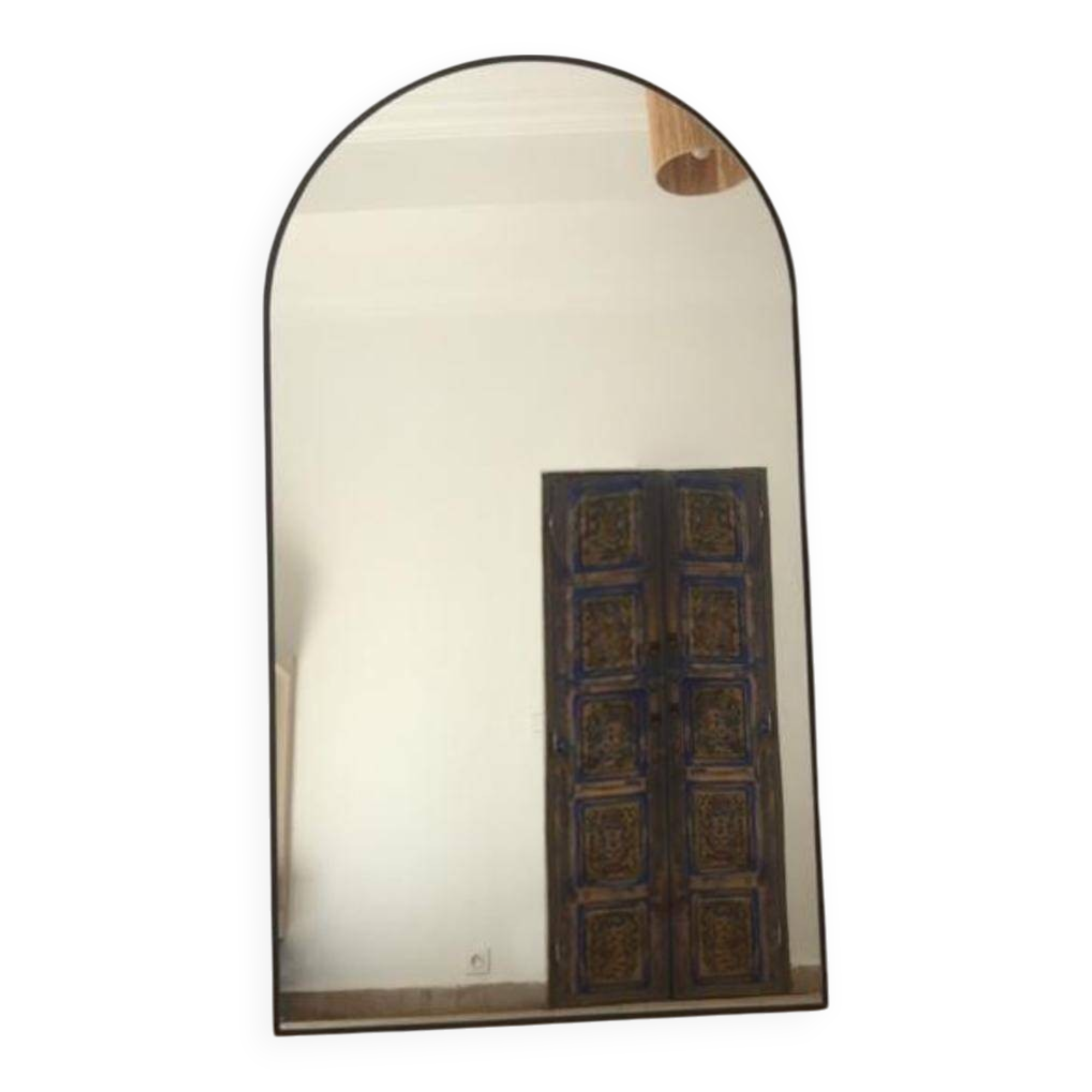Black arch mirror 180x100 cm