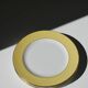 4 yellow L'amandinoise vintage dinner plates