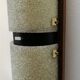 Floor lamp 60s rosewood and granite resin totem