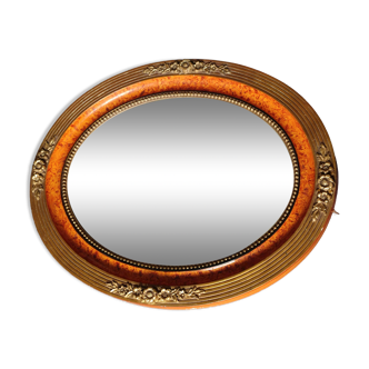 Old art deco mirror with its label
