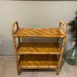 Vintage rattan shelf