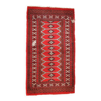 Tapis Vintage Lahore Pakistanais, Années 1960, Élégance Authentique