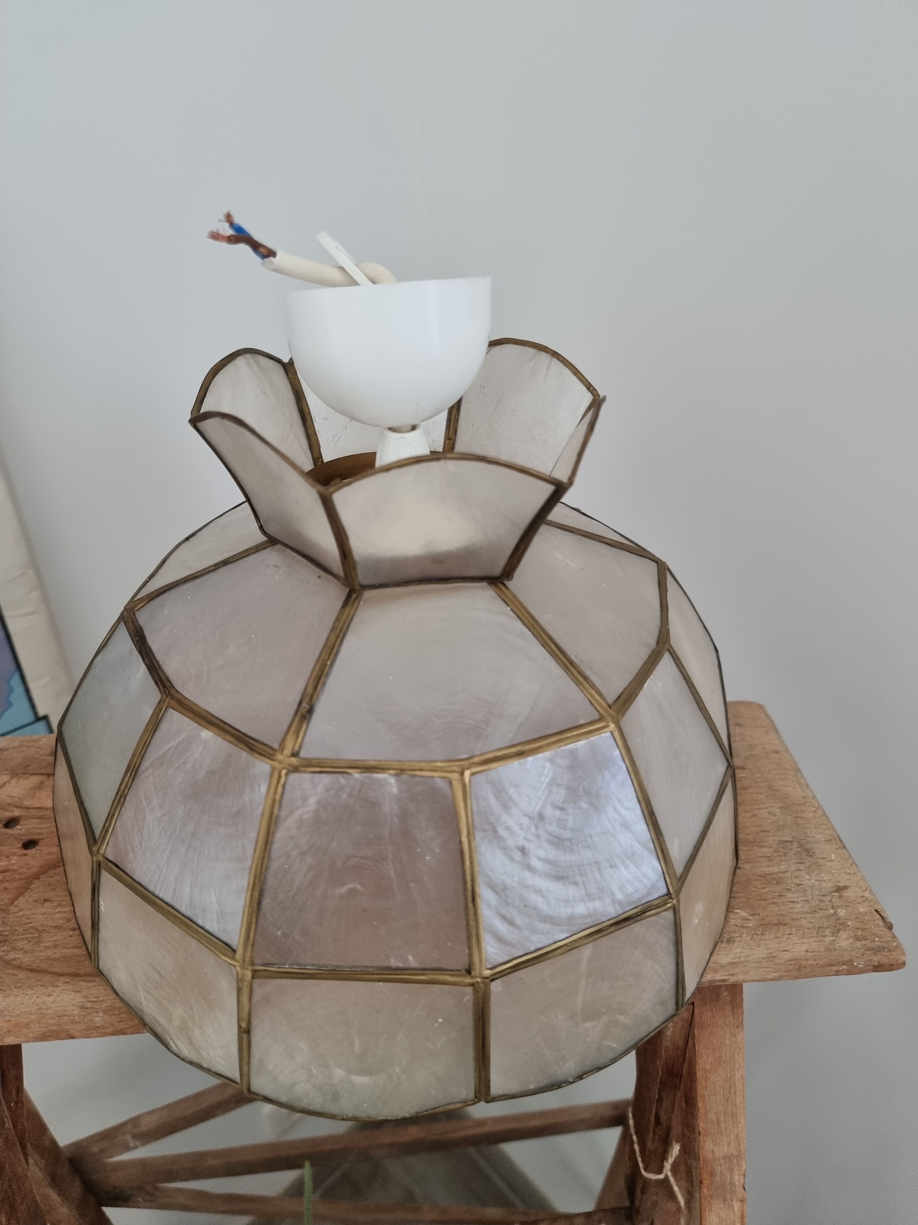 Vintage mother-of-pearl chandelier