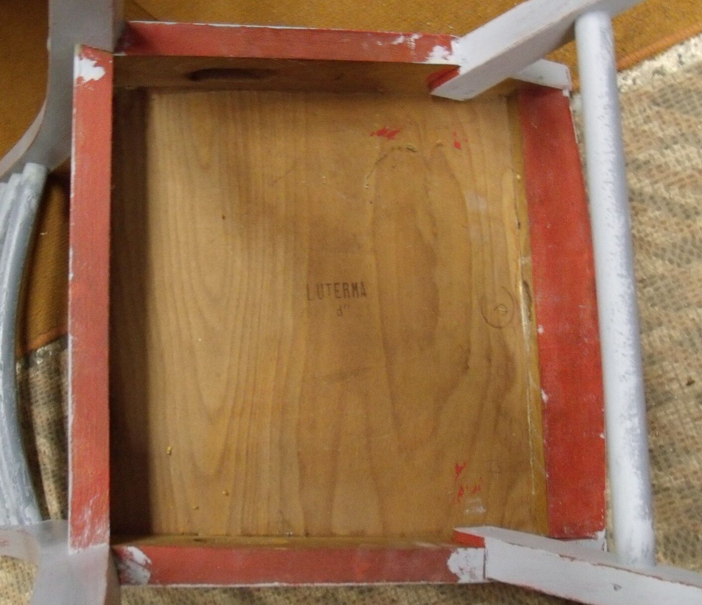 Lot of 4 Chair 1950 luterma painted