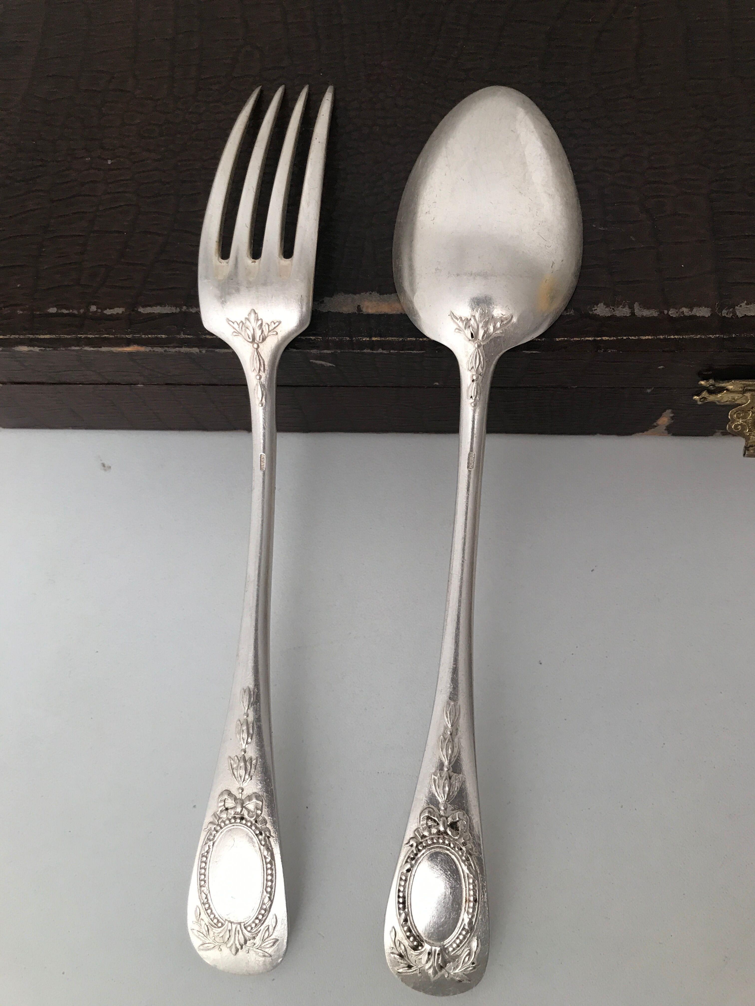 Housewife silver metal vintage punch