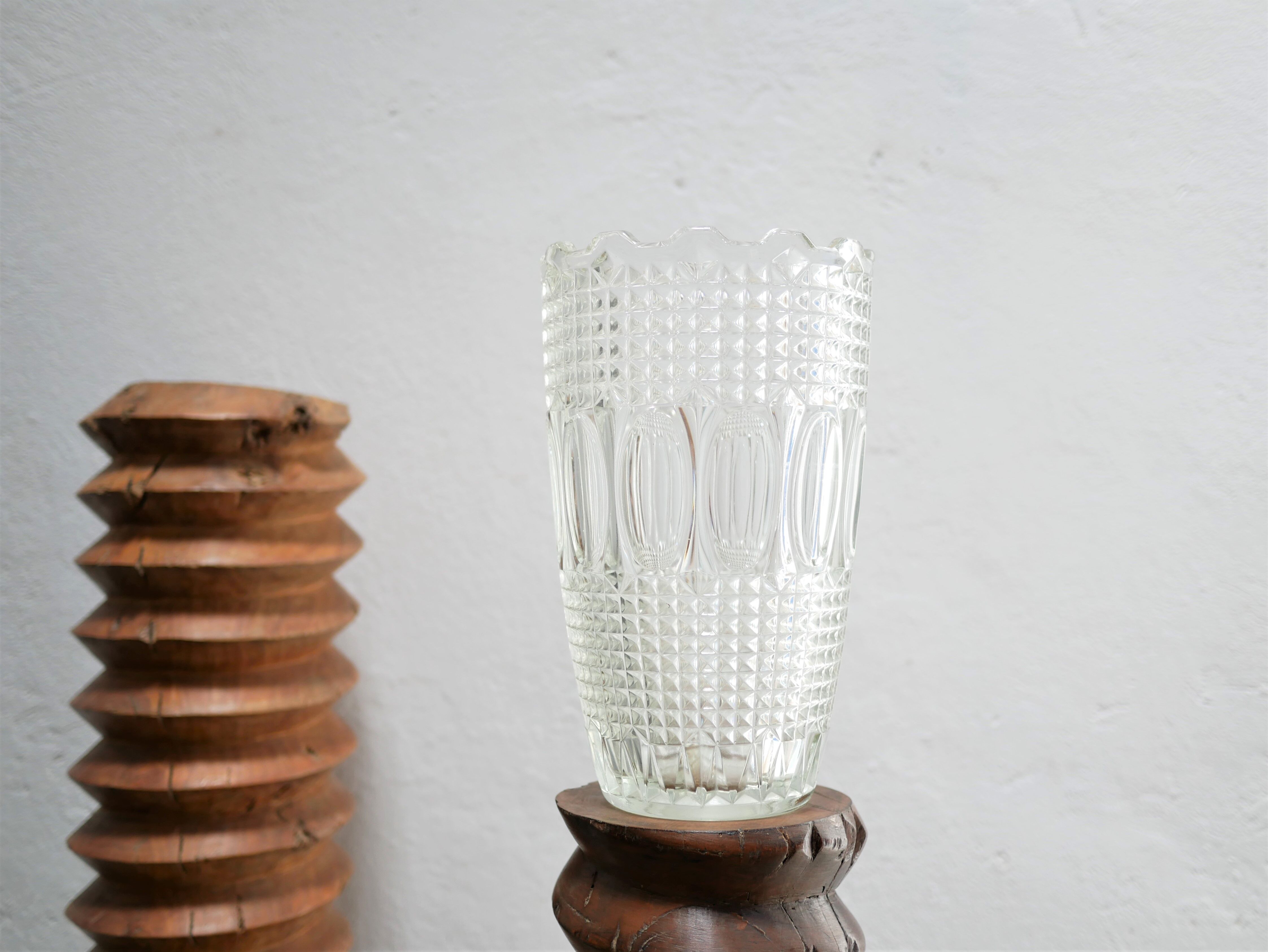Vintage glass vase